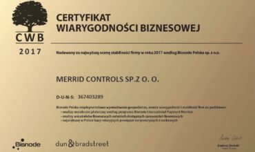 Bisnode Polska Certyfikat Wiarygodności Biznesowej 2017